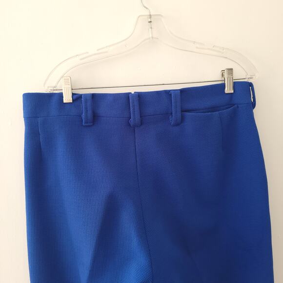 Vintage Mens Pants 50s Blue Esquire Sportswear Textured Wash and Wear 36 x 29.5 - Picture 5 of 11